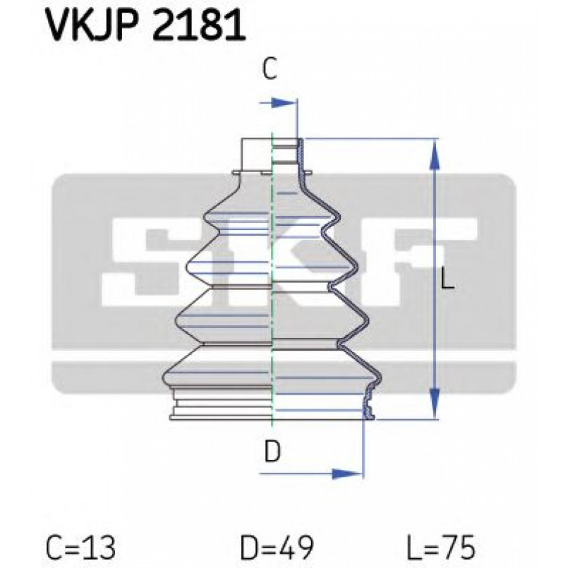 VKJP 2181 SKF - Пильовик привідного валу
